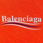 Balenciaga Regular Political Campaign T-shirt in orange jersey 