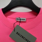 Balenciaga Regular Political Campaign T-shirt in pink jersey 