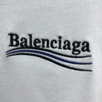 Balenciaga Regular Political Campaign T-shirt in white jersey 