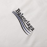 Balenciaga Regular Political Campaign T-shirt in white jersey 