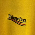 Balenciaga Regular Political Campaign T-shirt in yellow jersey 