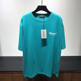 Balenciaga logo printed short sleeves T-shirt Green