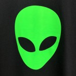 Balenciaga Alien Medium Fit T shirt Black Acid Green