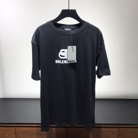 Replica Balenciaga bb logo printed t shirt