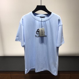 Replica Balenciaga bb logo printed t shirt