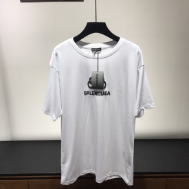 Replica Balenciaga bb logo printed t shirt