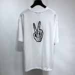 Balenciaga Drip Peace Large Fit T-shirt White