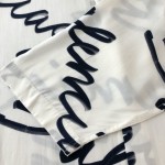 Balenciaga Hemd mit Logo Print White