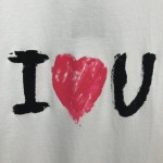 Balenciaga I Love U Medium Fit T shirt White