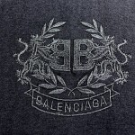 Balenciaga Lion S Laurel Large Fit T-shirt Black