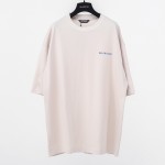 Balenciaga Logo Medium Fit T-shirt in Beige