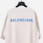 Balenciaga Logo Medium Fit T-shirt in Beige