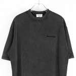 Balenciaga Logo Medium Fit T-shirt Black