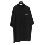 Balenciaga Logo Medium Fit T-shirt in Black