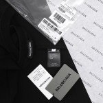 Balenciaga Logo Medium Fit T-shirt in Black