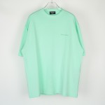 Balenciaga Logo Medium Fit T-shirt in Green