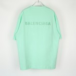 Balenciaga Logo Medium Fit T-shirt in Green