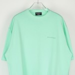 Balenciaga Logo Medium Fit T-shirt in Green