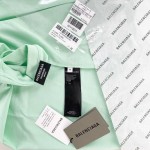 Balenciaga Logo Medium Fit T-shirt in Green