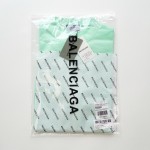 Balenciaga Logo Medium Fit T-shirt in Green