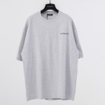 Balenciaga Logo Medium Fit T-shirt in Grey