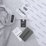 Balenciaga Logo Medium Fit T-shirt in Grey