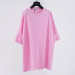 Balenciaga Logo Medium Fit T-shirt in Pink