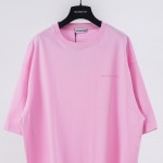 Balenciaga Logo Medium Fit T-shirt in Pink