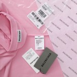 Balenciaga Logo Medium Fit T-shirt in Pink