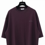 Balenciaga Logo Medium Fit T-shirt in Purple