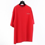 Balenciaga Logo Medium Fit T-shirt in Red