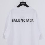 Balenciaga Logo Medium Fit T-shirt in White