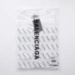 Balenciaga Logo Medium Fit T-shirt in White