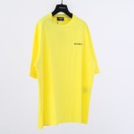 Balenciaga Logo Medium Fit T-shirt in Yellow