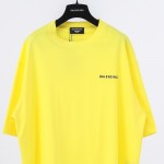 Balenciaga Logo Medium Fit T-shirt in Yellow