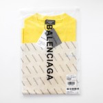 Balenciaga Logo Medium Fit T-shirt in Yellow