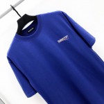 Balenciaga logo printed short sleeves T-shirt Royal Blue