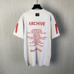 Balenciaga Music Archive Series Connected T-shirt Oversized in Grey