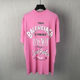 Balenciaga Not Been Done T-shirt Oversized in Pink