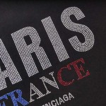 Balenciaga Paris Strass T-shirt Oversized in Black