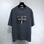 Balenciaga Real Balenciaga Medium Fit T shirt Grey