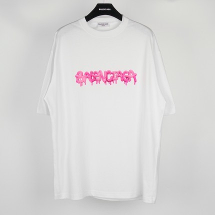 Balenciaga Slime T-shirt Medium Fit in White 