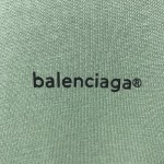 Balenciaga Oversized Small Logo T-shirt Green