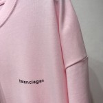 Balenciaga Oversized Small Logo T-shirt Pink