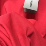 Balenciaga Oversized Small Logo T-shirt Red