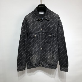 Replica Balenciaga logo denim jacket