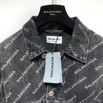 Balenciaga Year Of The Tiger Typo Jacket Large Fit in Black