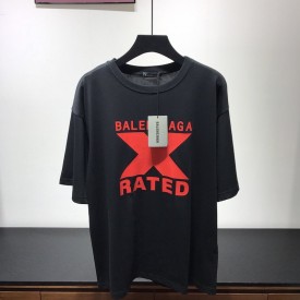 Balenciaga X-Rated Large Fit T-shirt Black