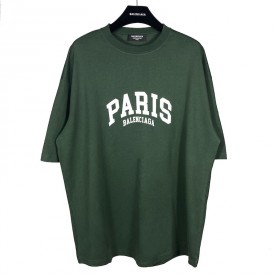 Balenciaga Cities Paris T-shirt Medium Fit in Green