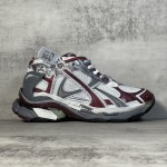 Balenciaga Runner Sneaker in Grey / Wine Red